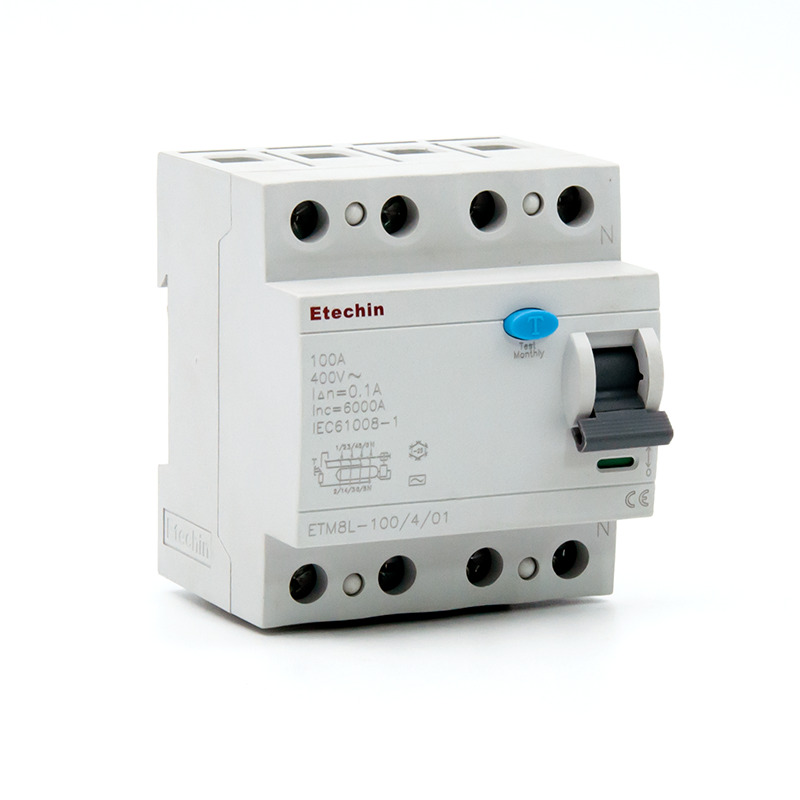 4 POLE RCCB ETECHIN 100A