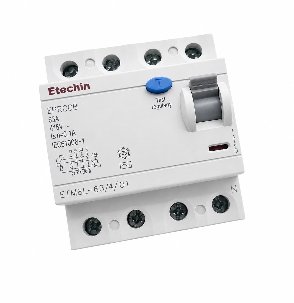 RCCB ETECHIN 63A BREAKER